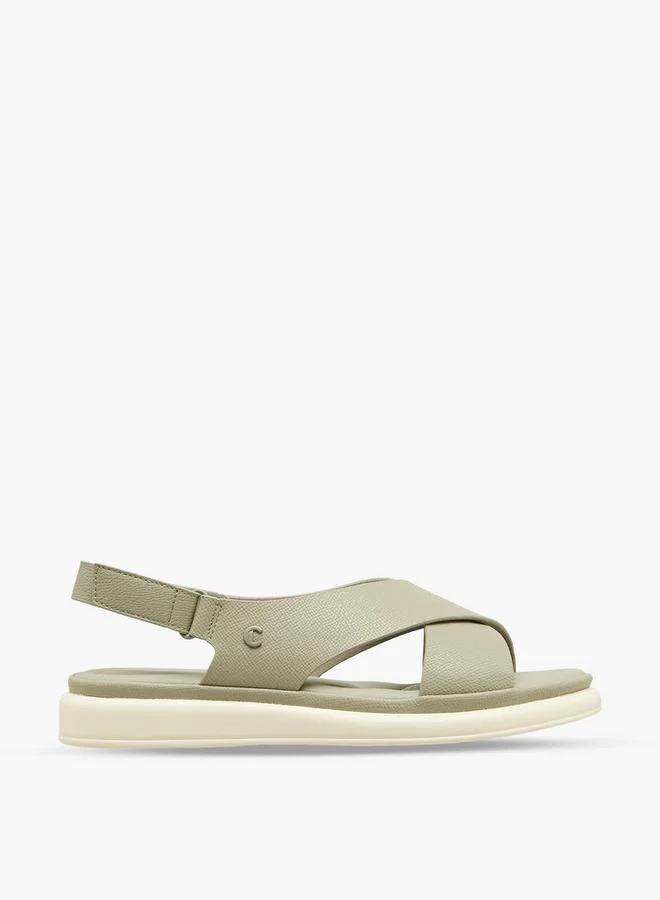 Le Confort Textured Hook & Loop Comfort Sandals
