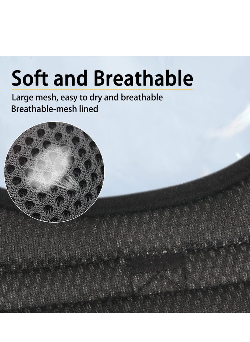 Zikra Dog Harness,Breathable Adjustable Pet Harness Dog Vest Harness, Reflective Oxford Easy Control Dog Harness with Sturdy Handle for Small Medium Large Dogs L-Black - Image 4