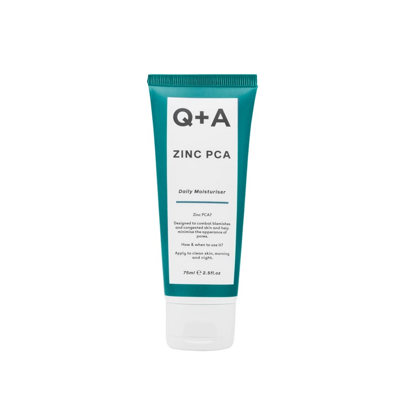 Q+A QA Zinc PCA Daily Moisturiser Hydration and Oil Control with Zinc PCA  Ginseng for Tackling Oily BlemishProne and Combination Skin Ensures Essential Moisture Without Clogging Pores 25 floz