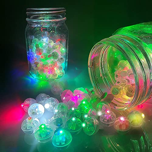 Aogist 100pcs Mutilcolor Balloon Lights, Long Standby Time Waterproof Mini Ball Light, Round LED Flash Lamp for Paper Lantern Balloon Party,Wedding,Birthday,Festival,New Year and Christmas Decorative - Image 3