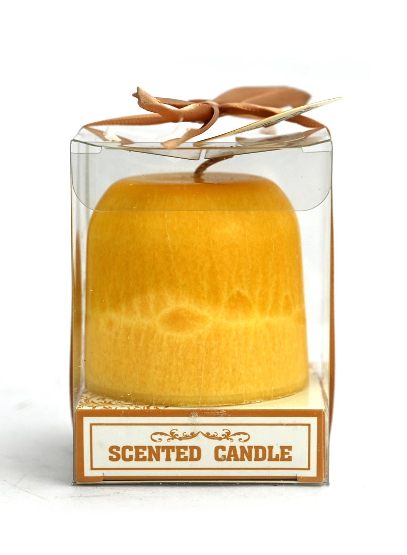 شموع معطرة على شكل قالب أصفر للمنزل، شموع عيد الميلاد المعطرة باللون الأصفر، شمعة معطرة للمكتب - Image 3