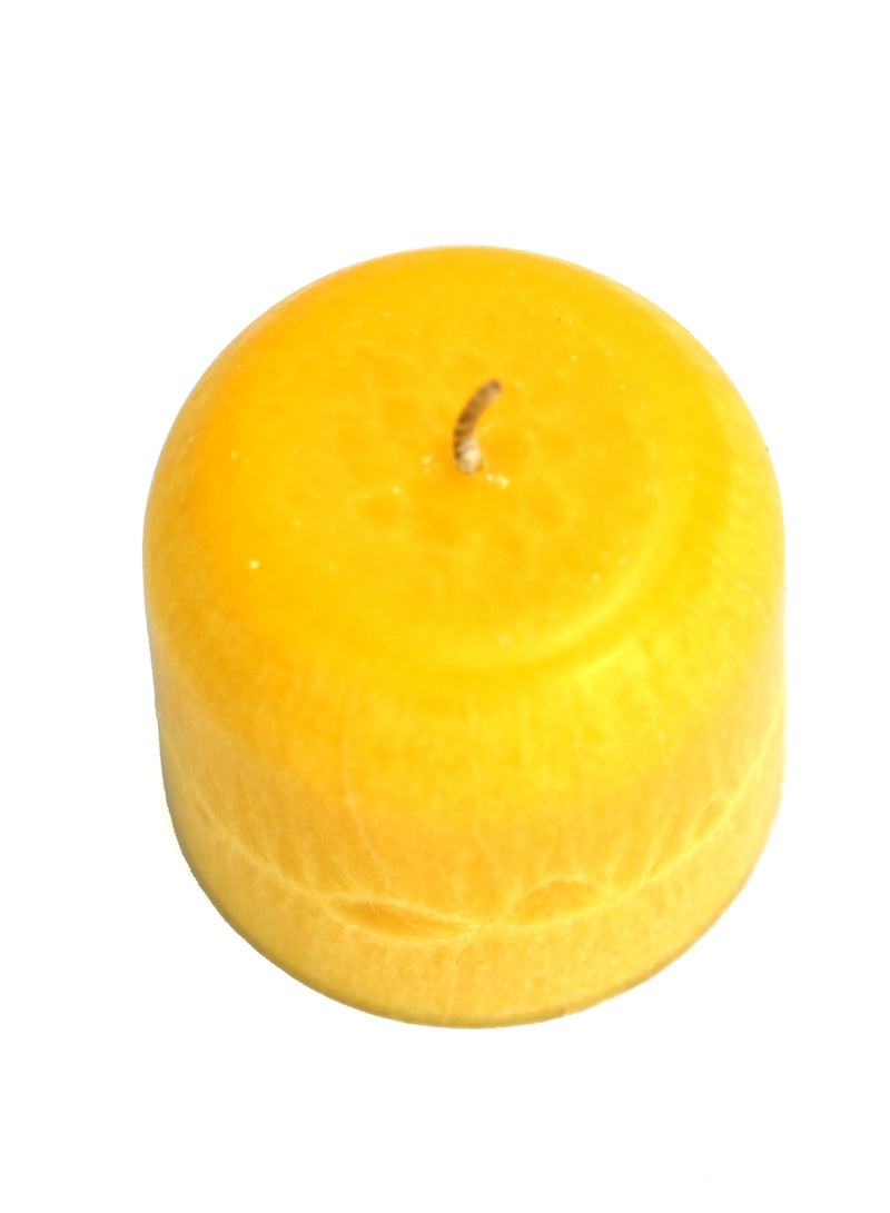 شموع معطرة على شكل قالب أصفر للمنزل، شموع عيد الميلاد المعطرة باللون الأصفر، شمعة معطرة للمكتب - Image 2