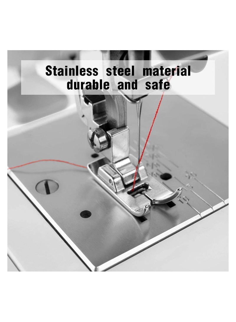 Y&D 6pcs Straight Stitch Foot Snap On Sewing Machine Presser Will Fit for Singer, Brother, Janome, Toyota, Etc Domestic Machines, Zig Zag Most Machines - Image 3