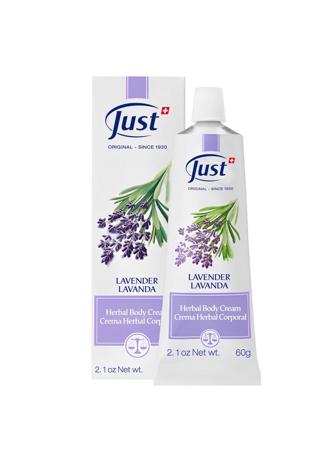 SwissJust Swiss Just Lavender Cream 60Ml. Herbal Cream With Lavender Oil Witch Hazel. - Image 1
