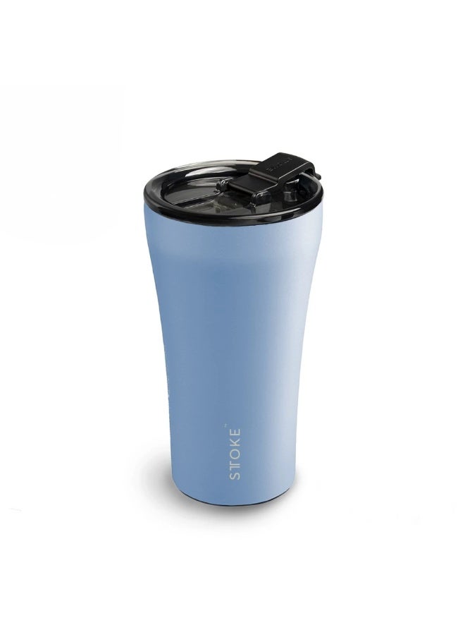 STTOKE Ceramic Insulated Leakproof Tumbler Bottle - 350ml/12oz | Commuter Cup Earth Series(Bondi Blue) - Image 1