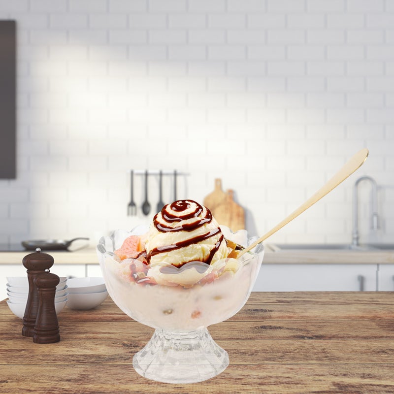 4 Sets of Transparent Salad Cups Multi-function Pudding Cups Household Dessert Glasses - Image 4