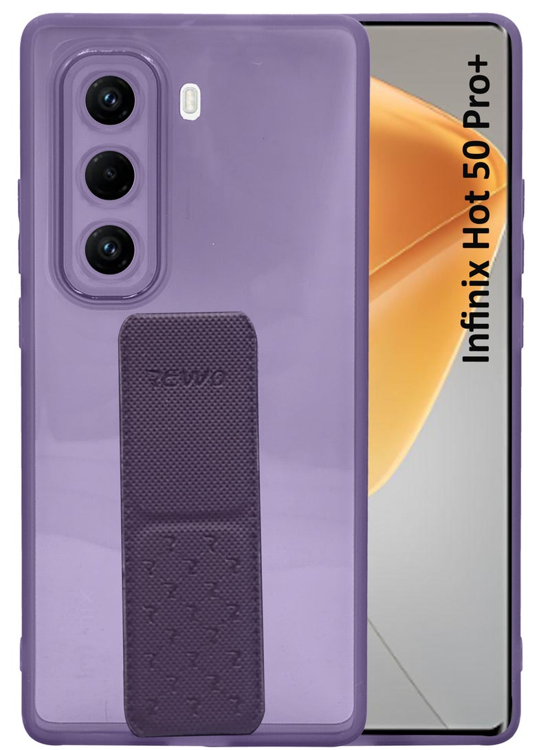 For Infinix Hot 50 Pro Plus - Cool Glossy Coluorful Semi Transparent Well Protected Silicone Case - Violet - Image 1