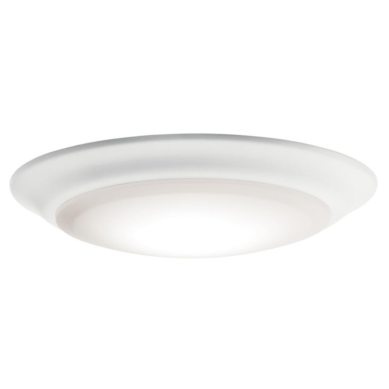 Kichler Gen 1 LED Downlight in White 75 Ceiling Flush Mount Wet Rated Interior Dimmable Light for Living Room Dining Room Kitchen Bathroom and Bedroom 3000K 75 x 15 43846WHLED30