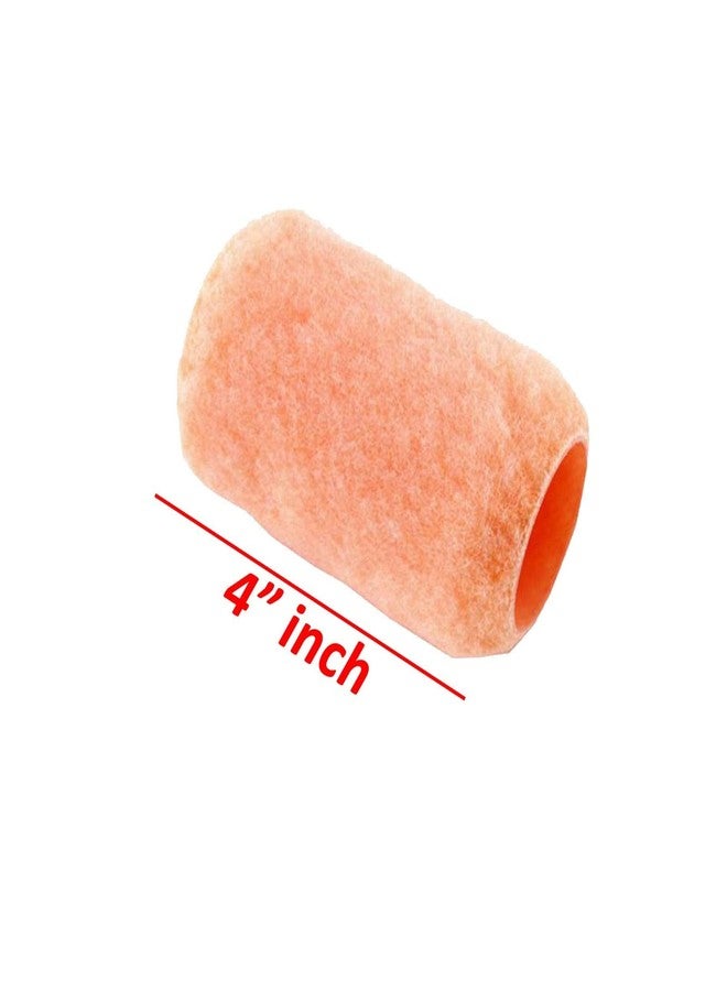 Wideskall Reusable Paint Roller Cover Refill 4" x 3/8" inch Nap Woven Polyester Washable PVC Plastic Core (Pack of 12) - Image 3