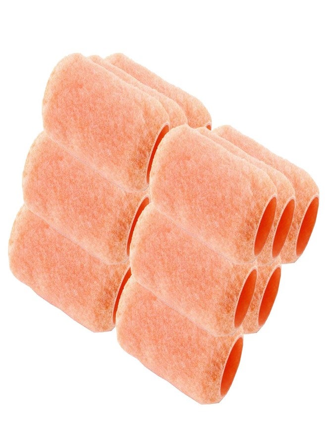 Wideskall Reusable Paint Roller Cover Refill 4" x 3/8" inch Nap Woven Polyester Washable PVC Plastic Core (Pack of 12) - Image 2