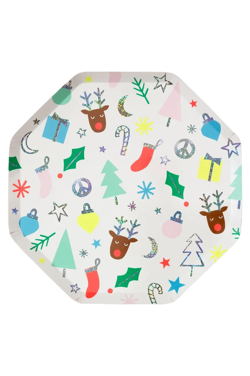 Meri Meri Festive Fun Side Plates