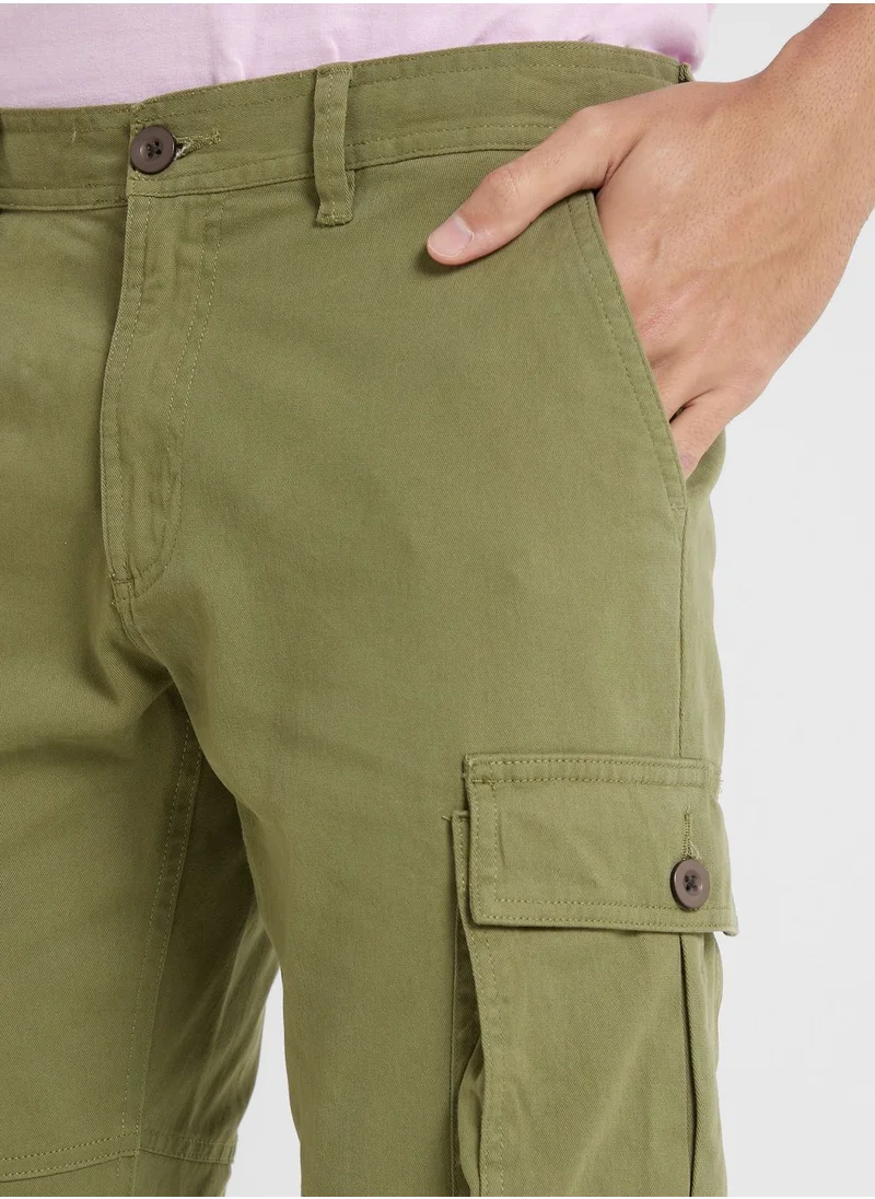 سفنتي فايف Men Comfort Slim Fit Cargos Joggers