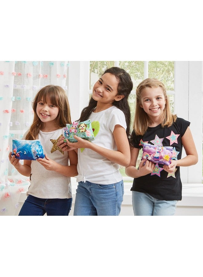 Aquabeads Decorator's Pouch, Complete Arts & Crafts Bead Kit for Children with DIY Purse - Bubbly Blue Sea Life Theme - Image 4