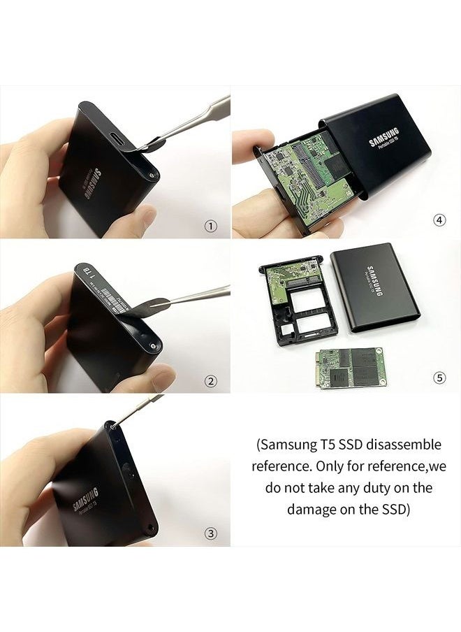 ANDYCINE - Magnalium Case for mSATA SSD Compatible for Atomos Ninja V,V+, Ninja Flame, Ninja Inferno, and Shogun Inferno  with mSATA to SATA Adapter - Image 1