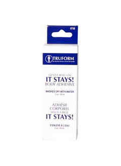 Truform Rollon Body Adhesive, Prevents Stocking Rolling Or Falling Down, 2 Fl. Ounce ., Made In Usa  - Image 4