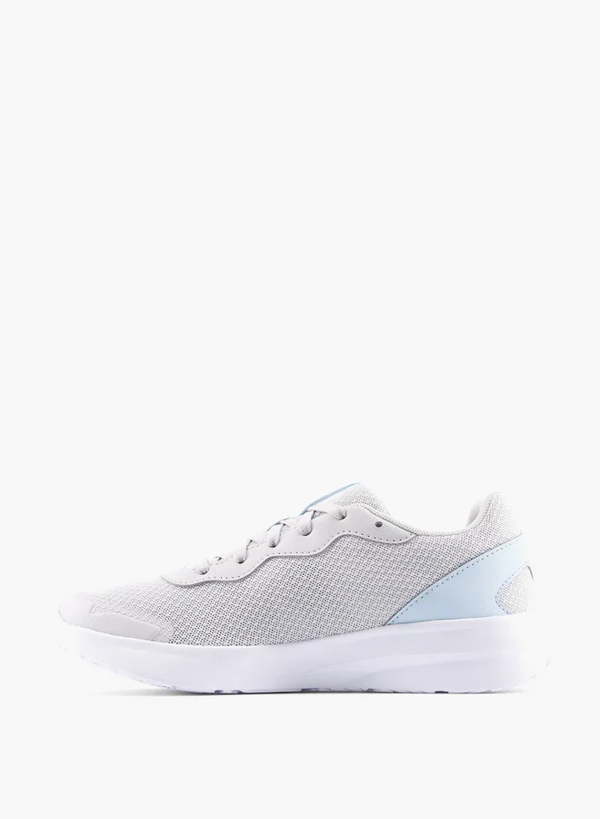 New Balance Girls' Logo Print Lace-Up Sports Shoes
