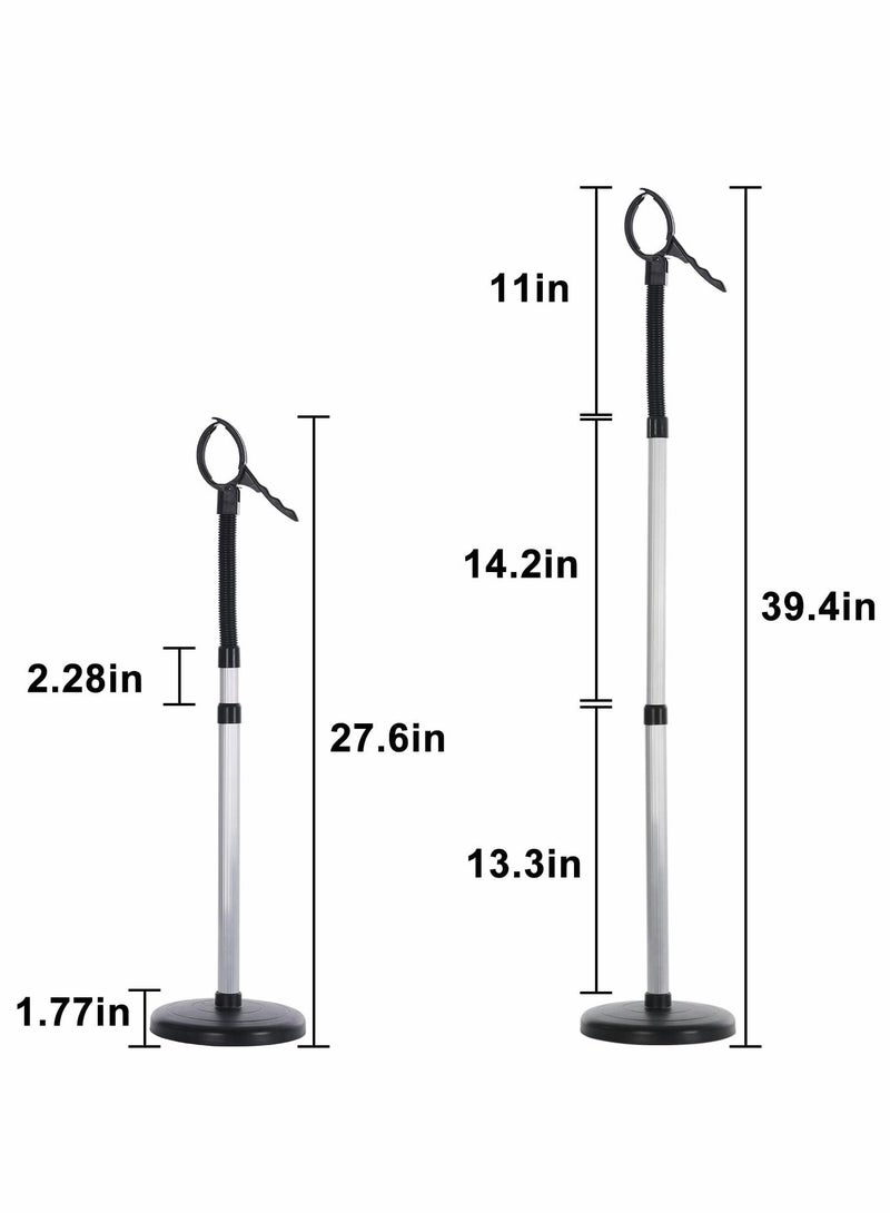 Excefore Adjustable Hair Dryer Stand, Blow Dryer Stand 360 Degree Rotating Hair Dryer Holder Stand Metal Hands-Free Hairdryer Holder for Bathroom, Vanity, Makeup Room - Image 5