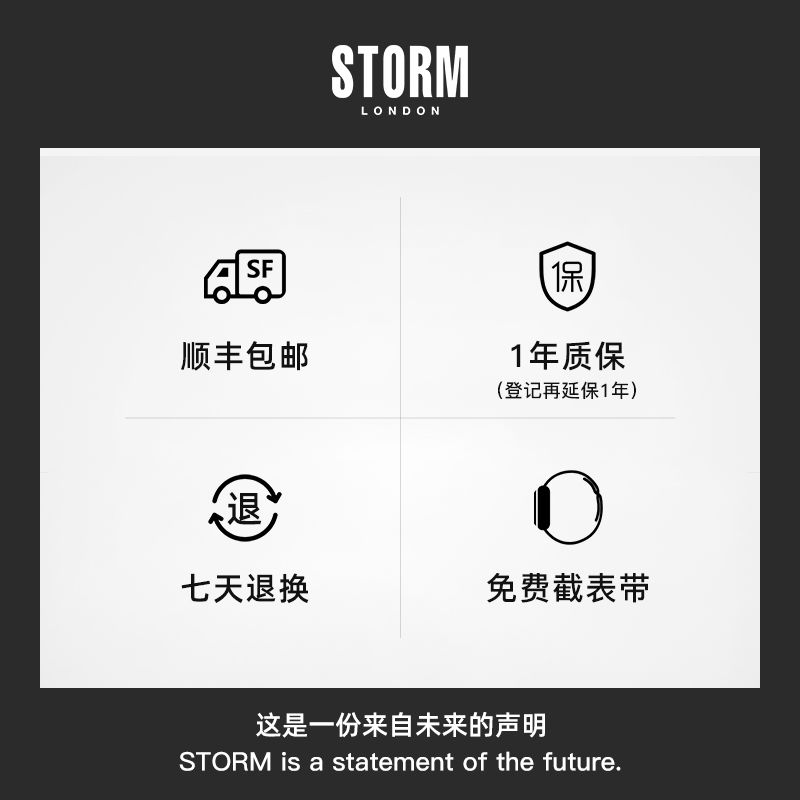 STORM British Storm, UK‑imported S‑MAX smartwatch—European and American‑style wristwatch, multi‑function smartwatch. - Image 5