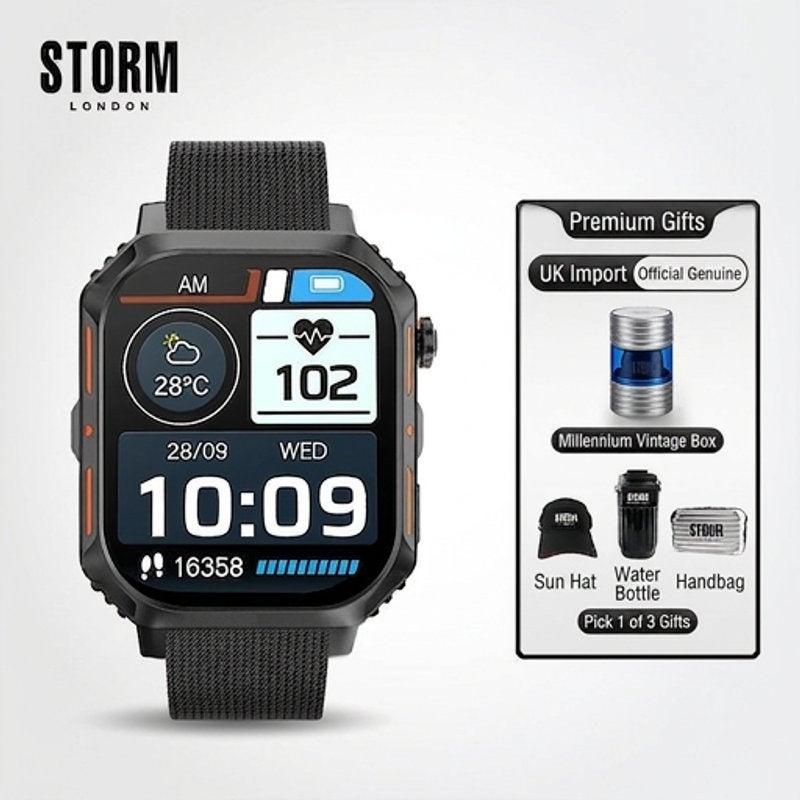 STORM British Storm, UK‑imported S‑MAX smartwatch—European and American‑style wristwatch, multi‑function smartwatch. - Image 1