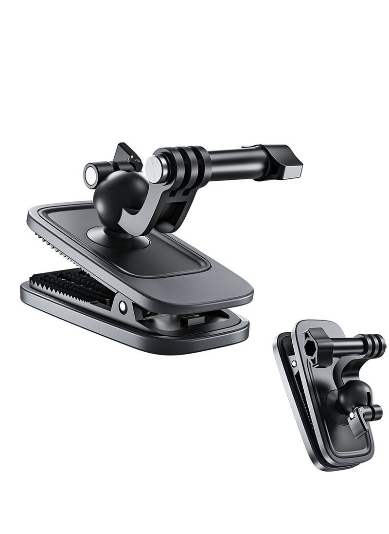 Muyixin GoPro 12 Backpack Clip Mount 360 Swivel Ball Joint Shoulder Bag Belt Strap Mounts Accessories for GoPro 12 11 10 9 8 7 6 5 Insta 360 X3 Ace Pro DJI Action 3 4 Osmo Pocket 3 Bike Motorcycle Accessory  - Image 2