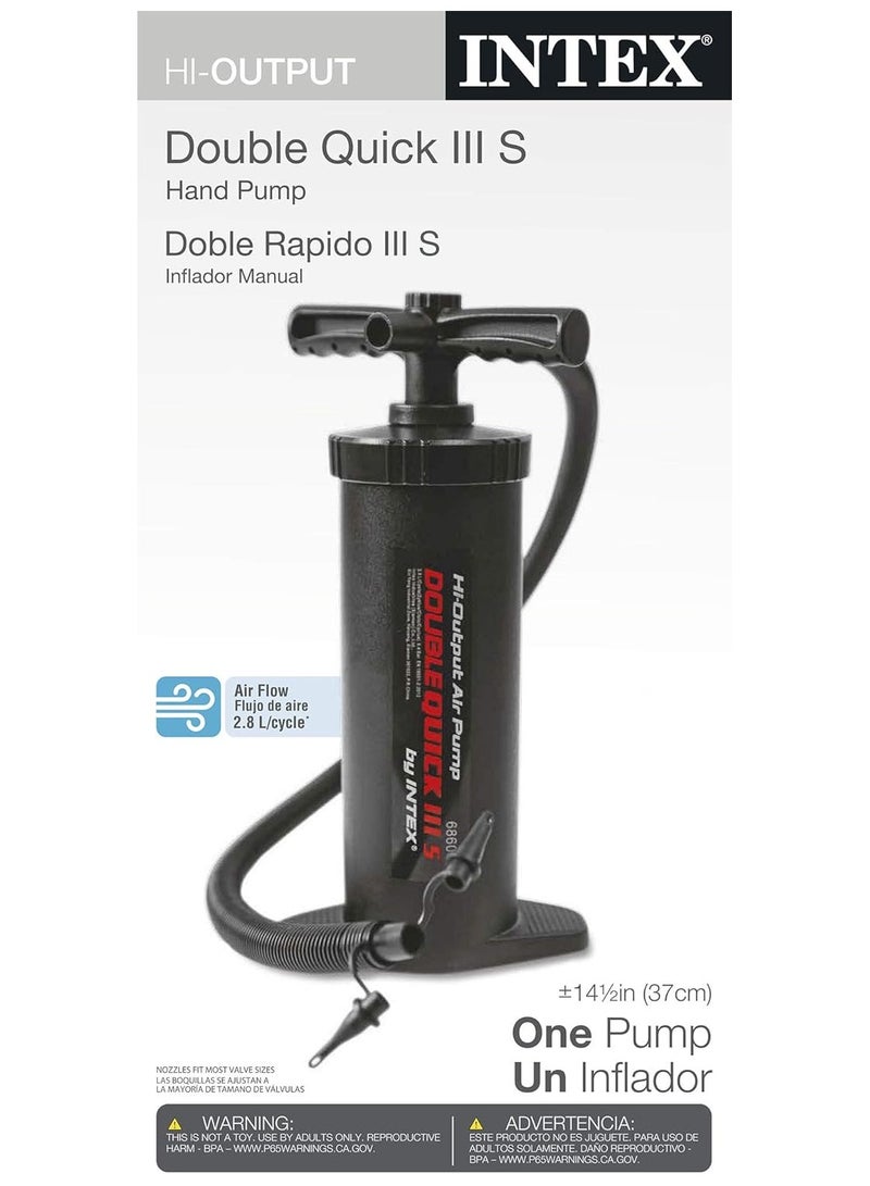 انتكس مضخة هواء مزدوجة سريعة 3 عالية الإخراج 19 × 8 × 5 بوصة - Image 5