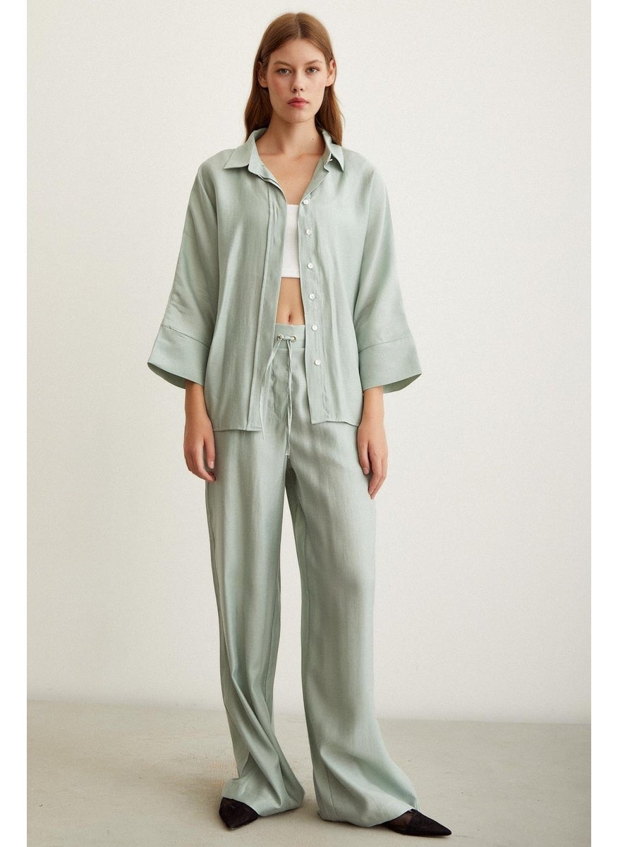Never More Bat Sleeve Linen Shirt  - Image 4
