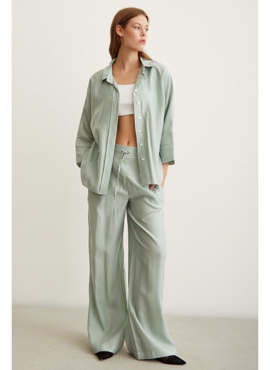 Never More Bat Sleeve Linen Shirt  - Image 2