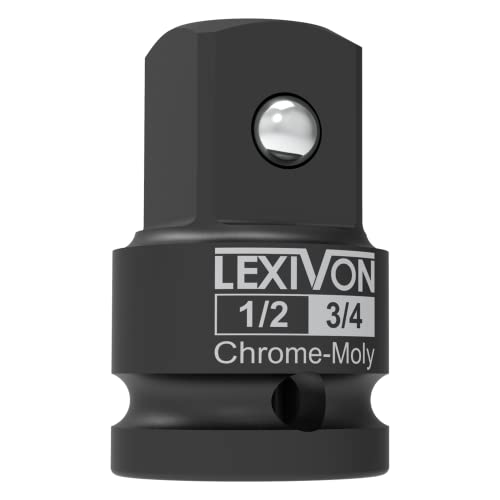 LEXIVON 12Inch Impact Socket Adapter 12 Female x 34 Male Increaser ChromeMolybdenum alloy steel Fully Impact Rated LX401 - Image 1