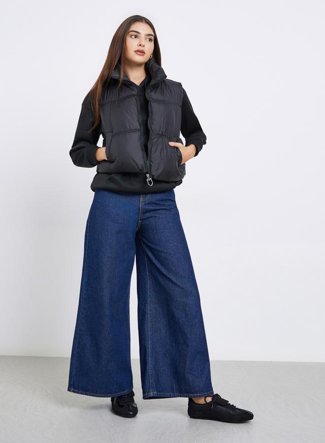 ستايلي جاكيت مبطن قصير بقصة عادية - Image 2