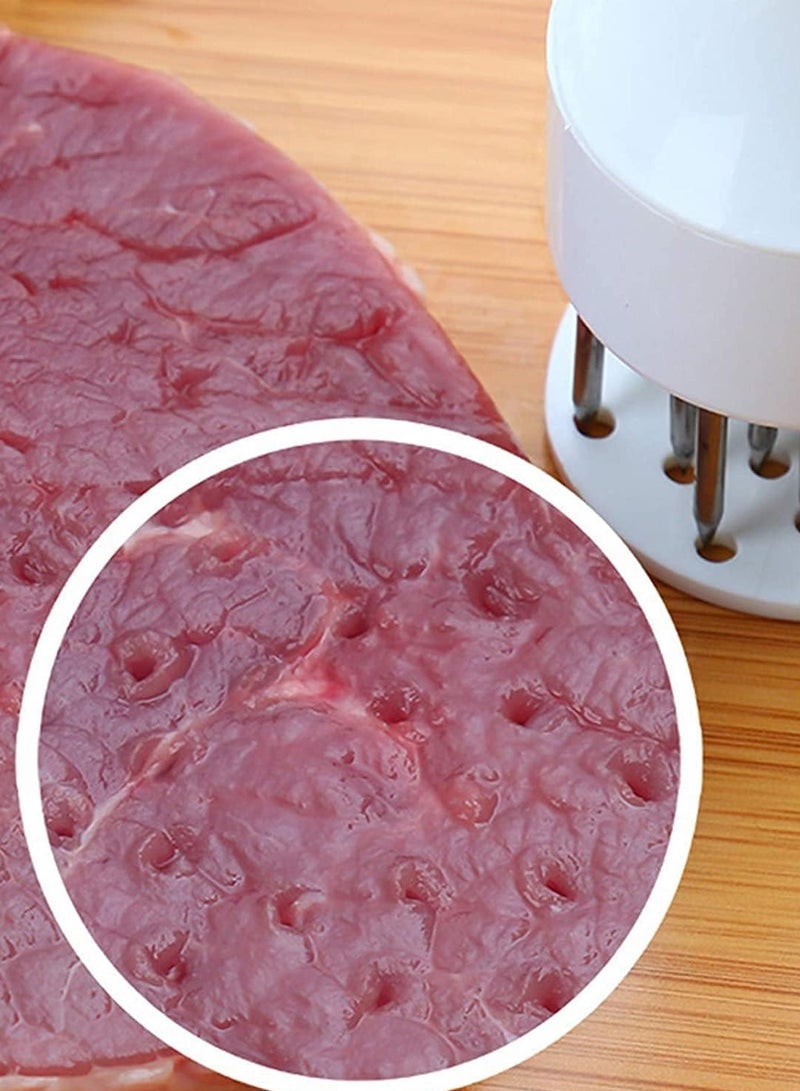 ON MART ON MART Meat Tenderizer, Stainless Steel Needle Meat Hammer Mallet Tool, Ultra Sharp Blade Meat Tenderizer Tool, Suitable for Tenderizing Chicken, Beef, Steak, Veal, Pork, Fish Cooking Machine for Kitchen (Black)  - Image 4