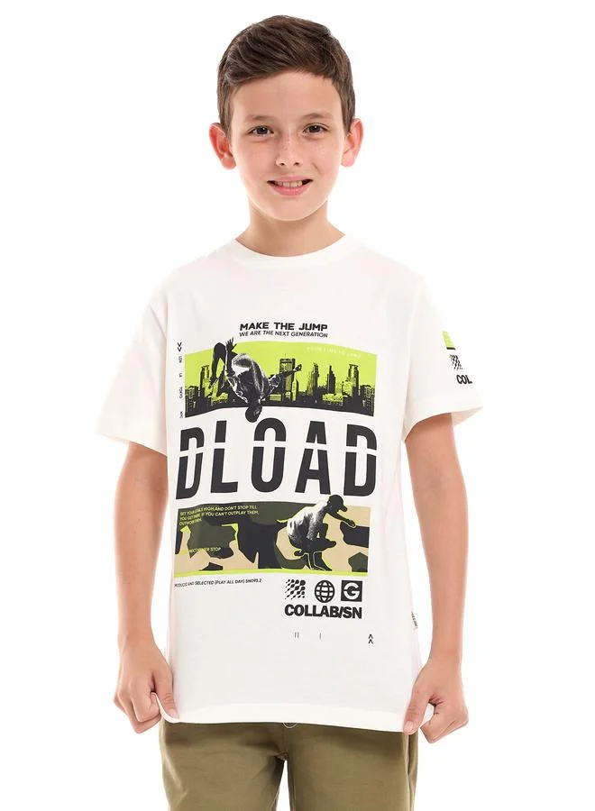 فكتور اند جين Front Graphic T-Shirt & Shorts Set by Styli