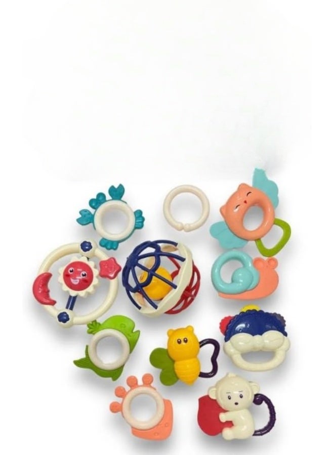 TOY GARDEN Baby Rattles Set – Soft, Safe & Colorful Infant Toys for Newborn Sensory Development and Teething Relief - Image 1