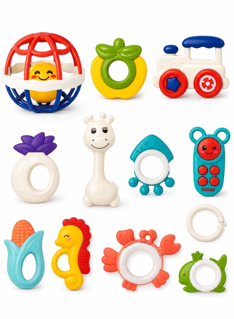 TOY GARDEN Baby Rattles Set – Soft, Safe & Colorful Infant Toys for Newborn Sensory Development and Teething Relief - Image 2