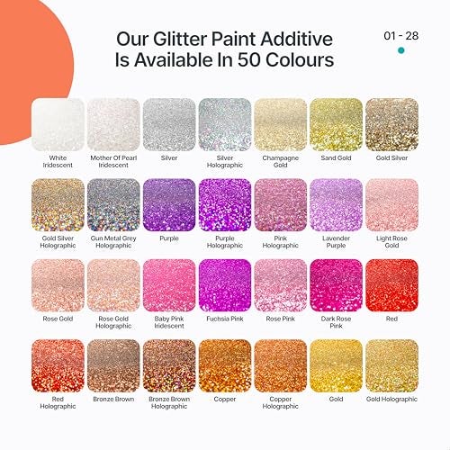 v1rtus Silver Glitter Paint Additive 400g with 4X Finishing Buffing Pads | for Painting Walls | Add to Latex, Interior or Exterior Paint - Image 5