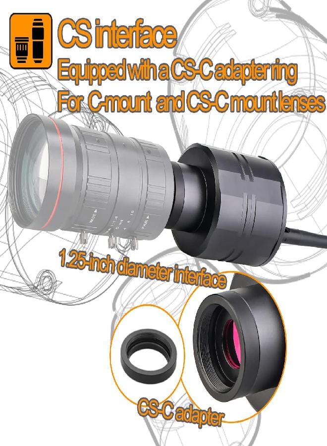 SVBONY SC001 WiFi Spotting Scope Camera, Digiscoping Camera Connect SV406P SA405, 1080P Wireless Camera Used for Birding Capture Photos and Video, Telescope Camera for Target Shooting - Image 2