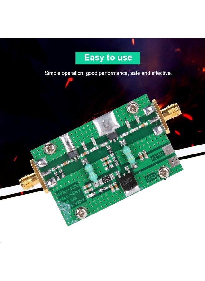 Thoraya - 1MHz-1000MHZ Power Amplifier 35DB 3W HF VHF UHF FM Transmitter Broadband RF Power Amplifier - Image 1