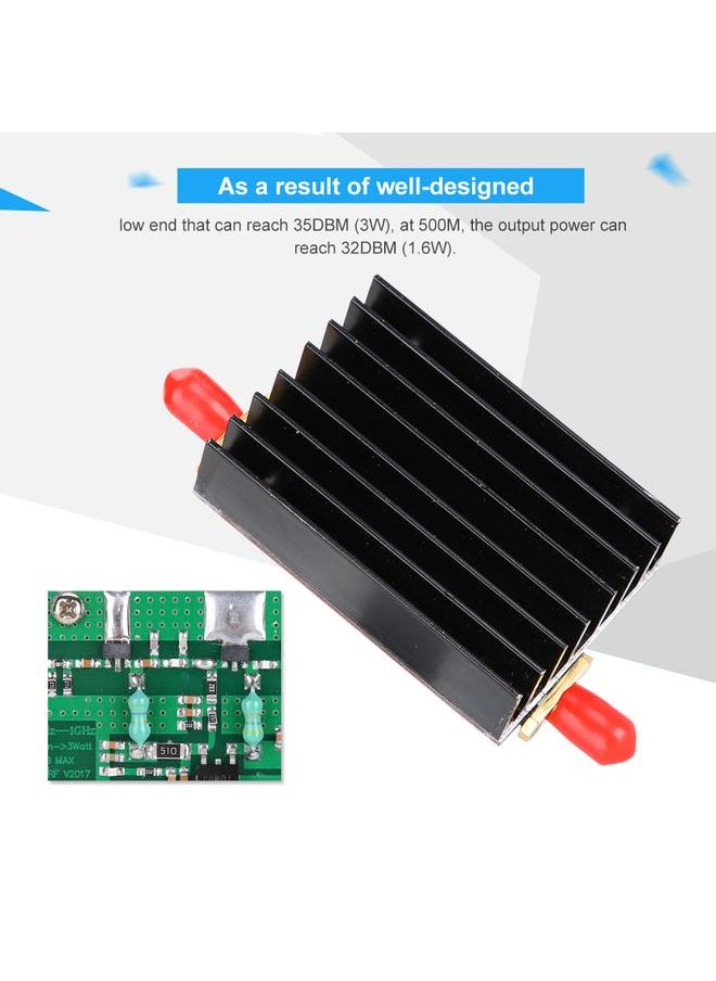 Thoraya - 1MHz-1000MHZ Power Amplifier 35DB 3W HF VHF UHF FM Transmitter Broadband RF Power Amplifier - Image 1
