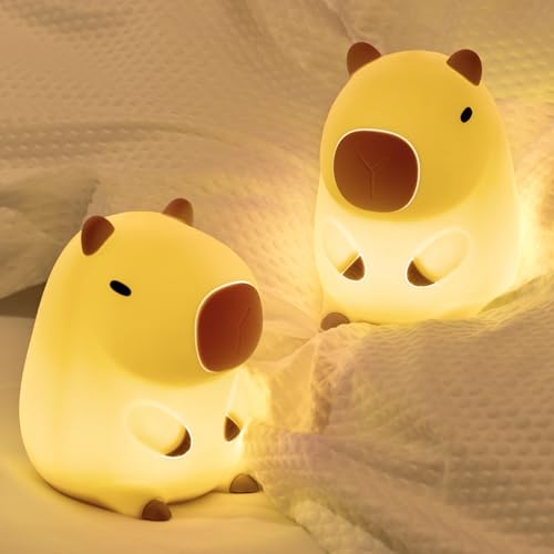 OkiyiD Capybara Night Lamp, Capybara for Loved Ones and Friends, Capybara Light Gift, ABS+SIL, Touch Control, Portable Rechargeable Dimmable, Best Choice for Gift Giving (Capybara) - Image 5