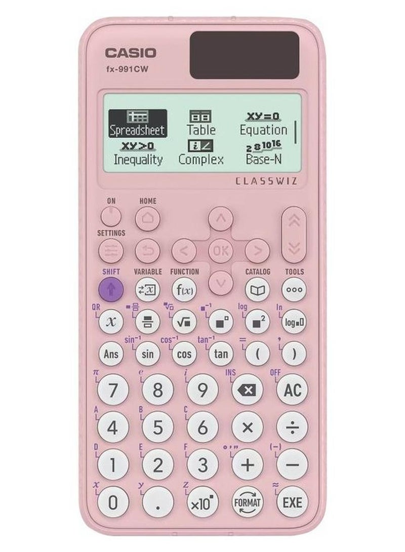 CASIO SCIENTIFIC CALCULATOR PINK - FX-991CW-PK Multicolour - Image 1