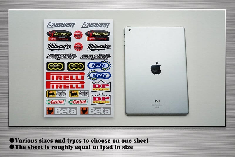Kungfu Graphics Micro Sponsor Logo Racing Sticker Sheet - Image 5