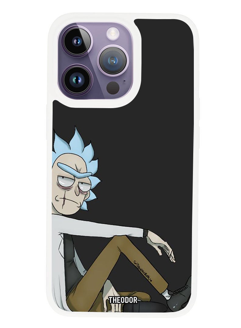 Theodor Protective Case Anti Scratch Shock Proof Cover For APPLE IPHONE 14 PRO Rick (White Bumper) - Image 1