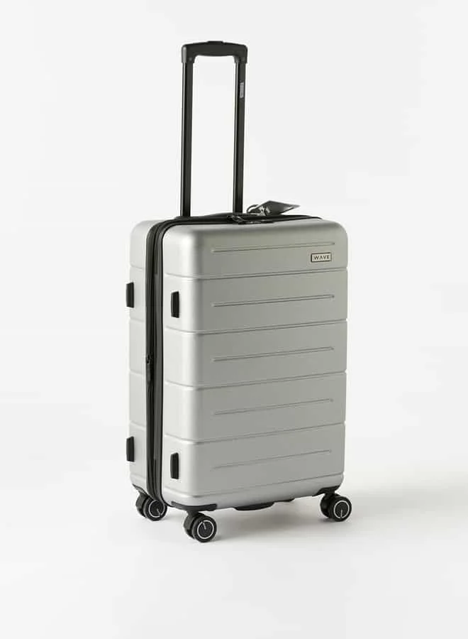 وايف Textured Hardcase Luggage Trolley Bag with Retractable Handle