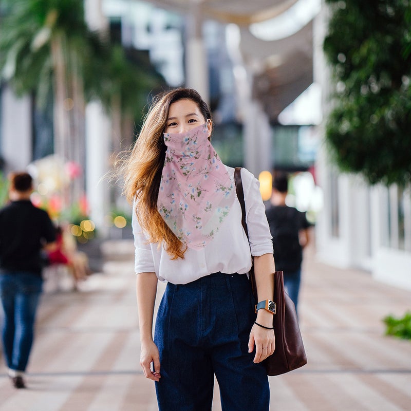 Fashion Neck Breathable Sun Block Simple Women Scarf Handy Veil Scarf for Outdoor - Image 2