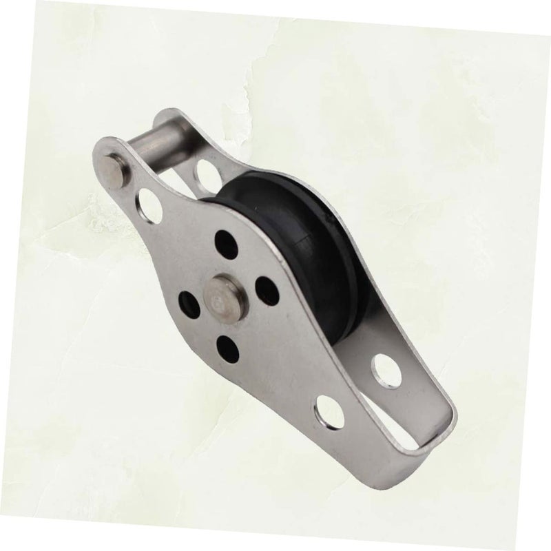 Stainless Steel Single Pulley Tackle Lift Tool Heavy Load Capacity for Fishing Nets - Image 3