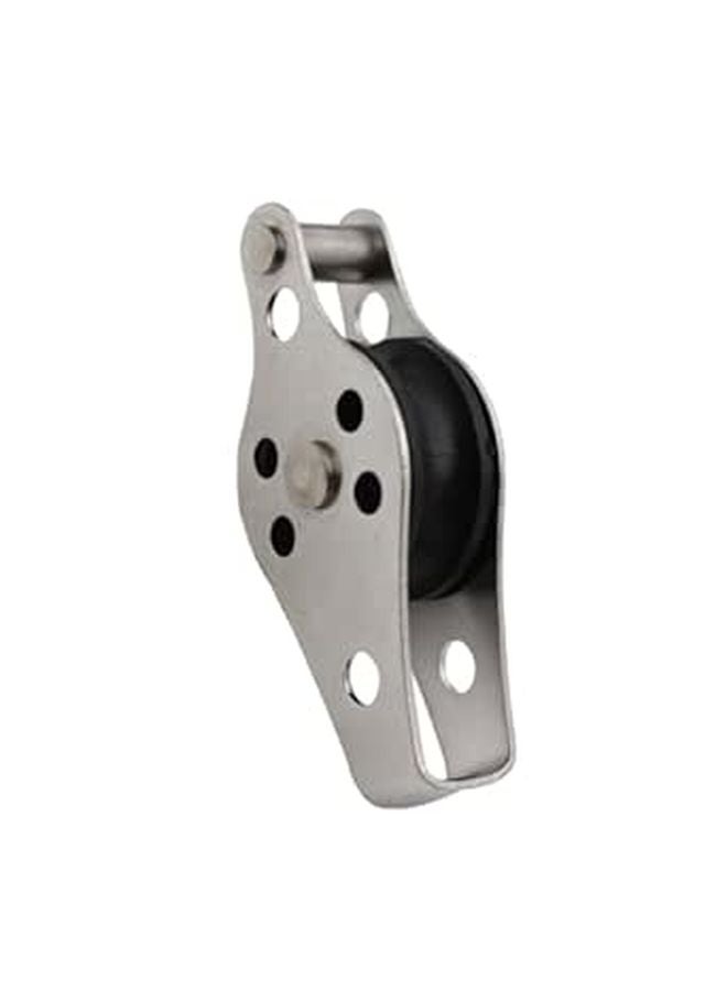 Stainless Steel Single Pulley Tackle Lift Tool Heavy Load Capacity for Fishing Nets - Image 1