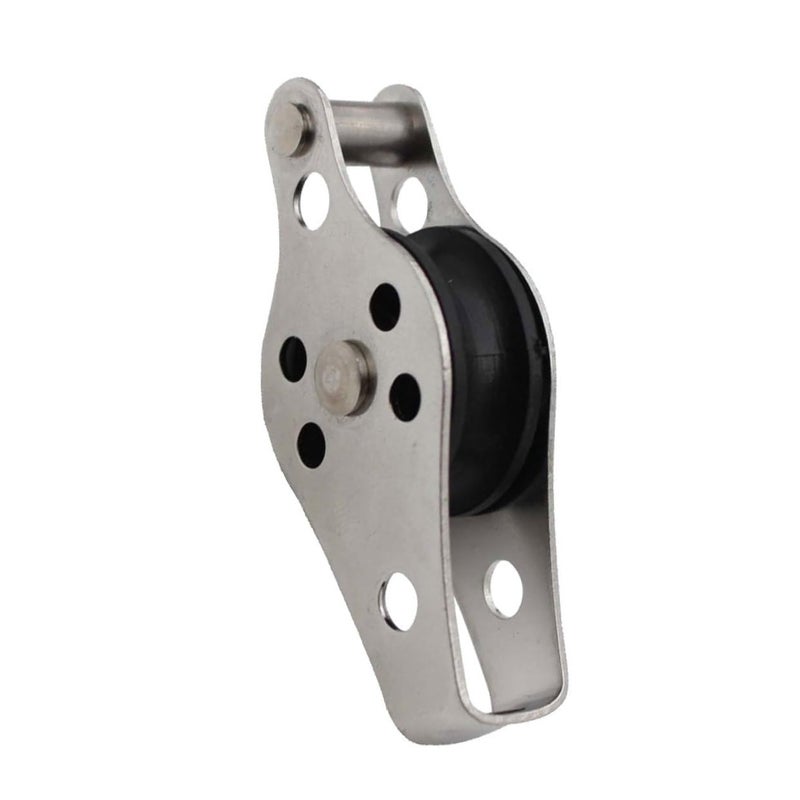 Stainless Steel Single Pulley Tackle Lift Tool Heavy Load Capacity for Fishing Nets - Image 2