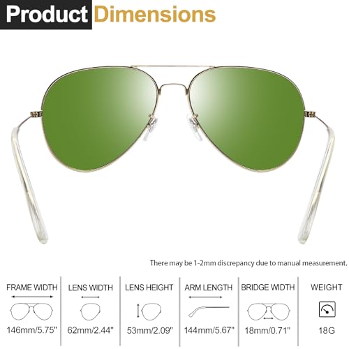 Joopin 3 Pack Classic Oversized Aviation Polarized Sunglasses UV Protection, Blue Teardrop Sun Glasses, Mirror Pink Sunnies, No Tangle Purple Shades Women Men - Image 3