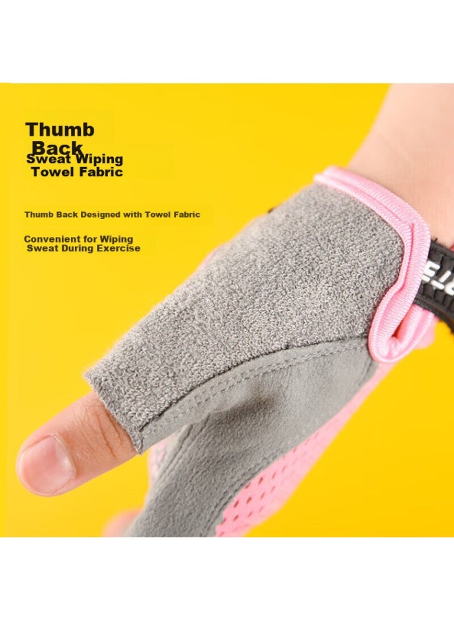 Ousen Kids Sports Gloves Palm Protection Pull-up Fitness Spartan Climbing Anti-slip Gloves For Girls Cycling - Image 2
