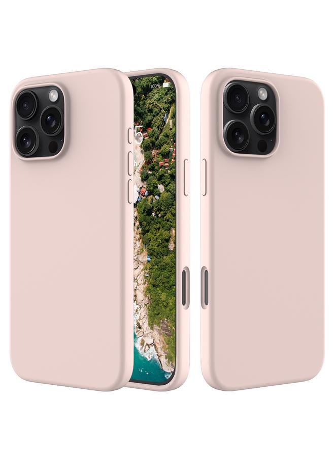 اس-توب جراب لهاتف iPhone 16 Pro Max مصنوع من السيليكون بلون سادة - Image 1