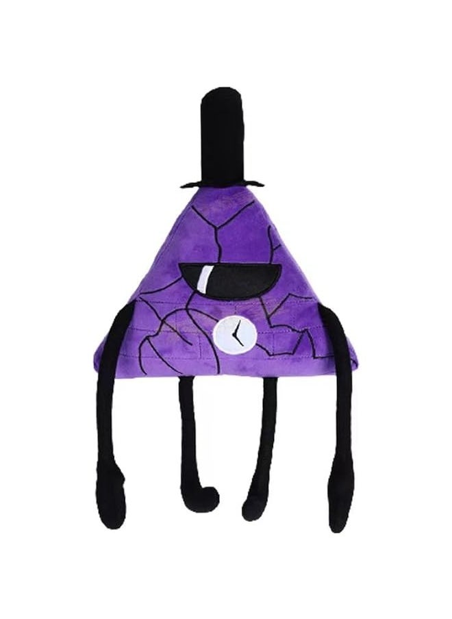 New 16.5'' Falls Bill Cipher Plush,Soft Stuffed Doll Plushies for Boys and Girls (Purple)  - Image 1